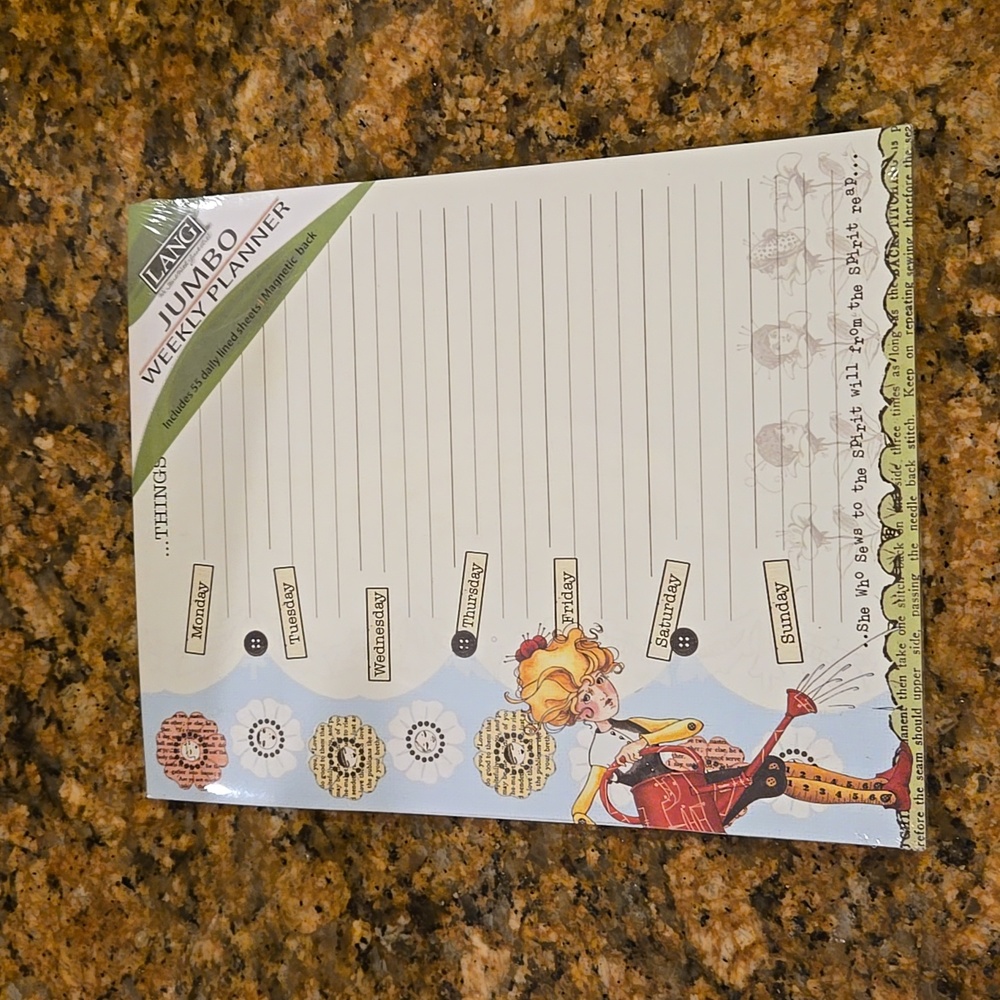 Jumbo weekly planner